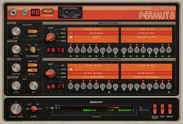 Permut8 interface