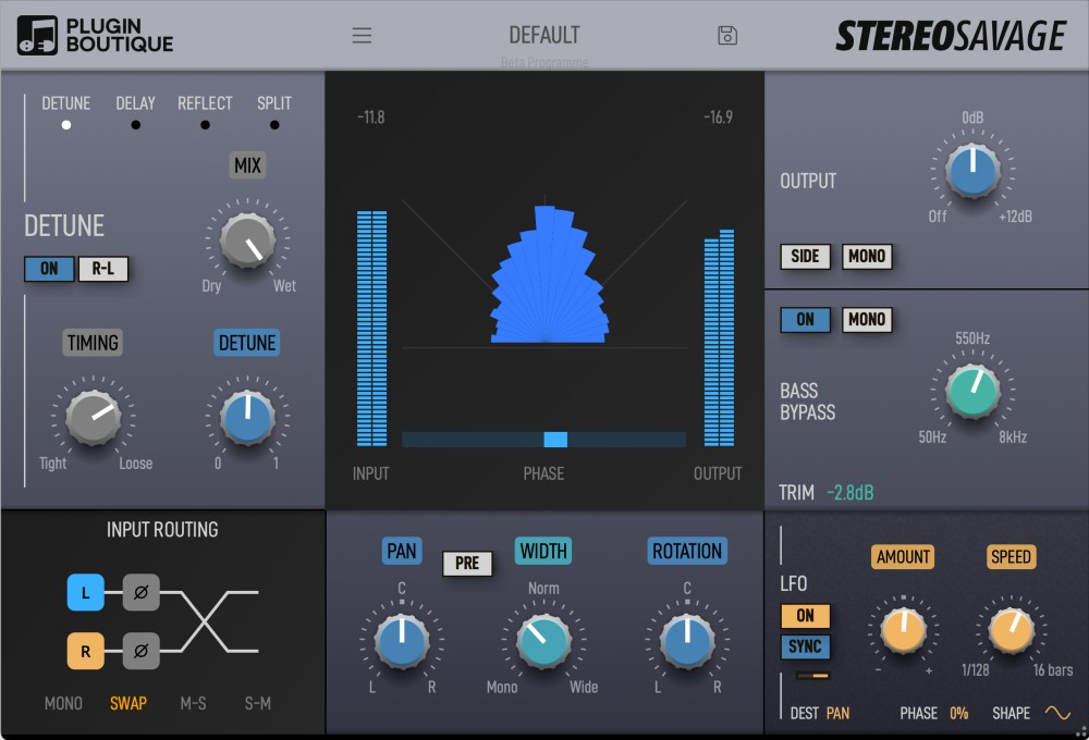 StereoSavage 2 - User Interface - Main Image