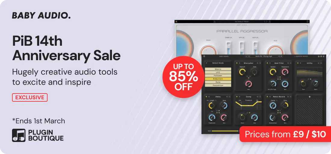 Baby Audio x Plugin Boutique 14th Anniversary Sale (Exclusive)
