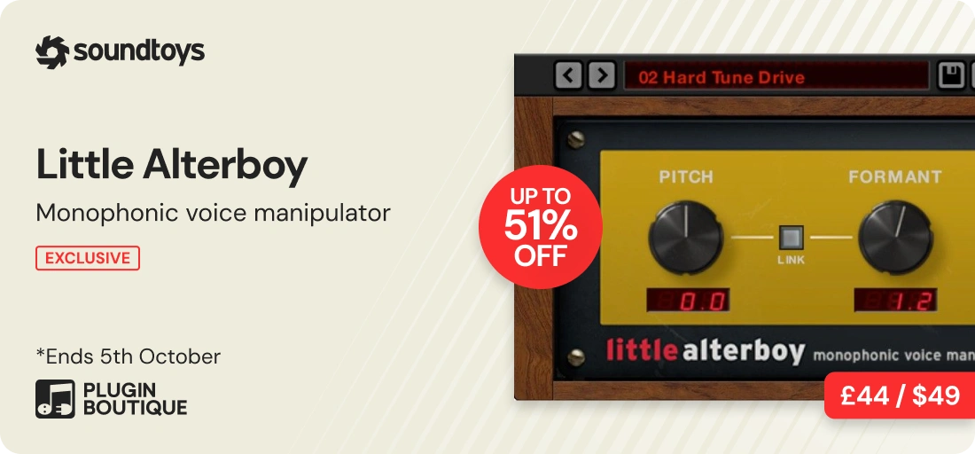 Soundtoys Little Alterboy Plugin of the Week Sale (Exclusive)