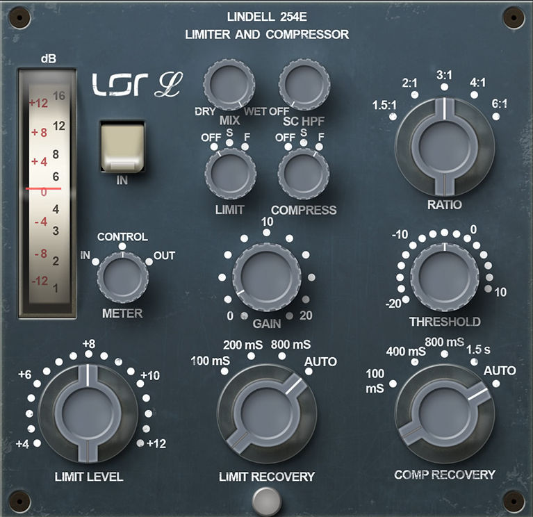 Lindell Audio 254E - GUI
