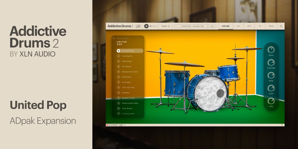 XLN Audio United Pop ADpak