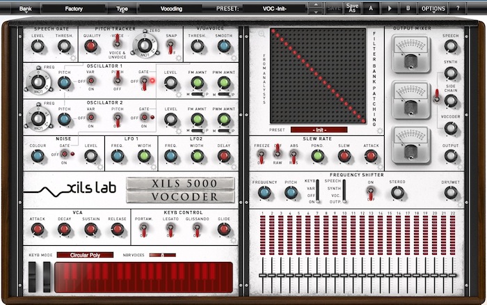 Xils Vocoder 5000 User Interface