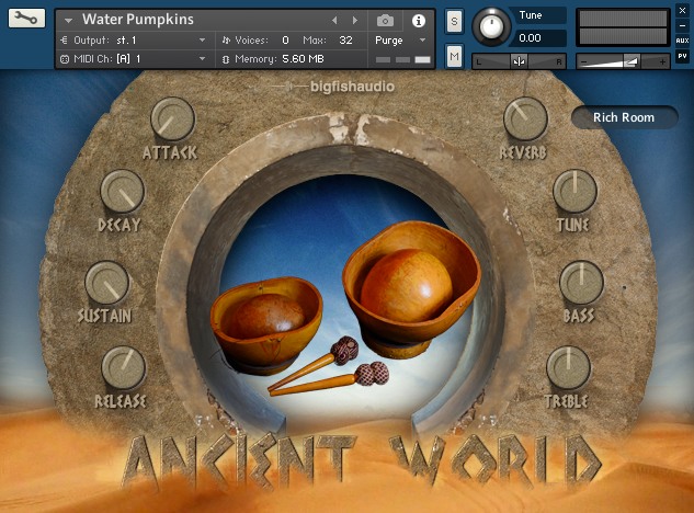 Big Fish Audio Ancient World: Instruments of Antiquity - GUI Image 2