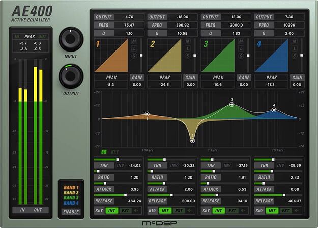 AE400 Active EQ Native v7 Upgrade from v6 interface