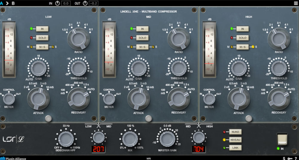 Lindell Audio 354E - GUI