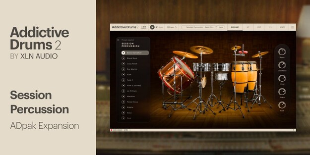 Session Percussion ADpak interface