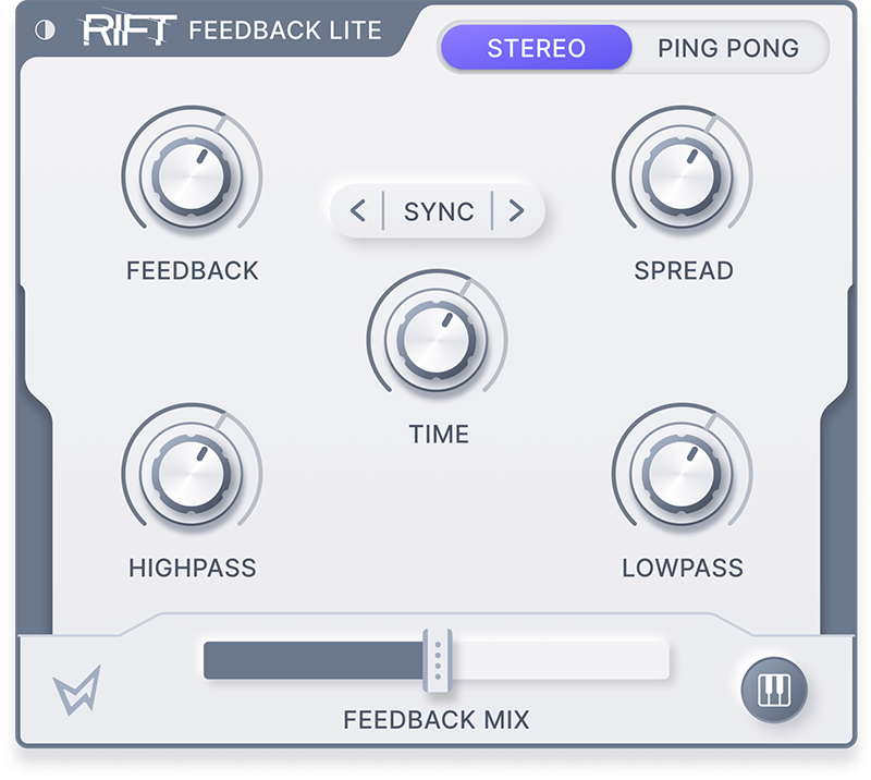 Minimal Audio Rift Feedback Lite (Light Mode)