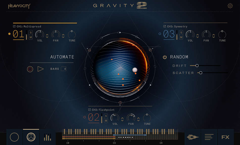 Heavyocity Gravity 2 UI - Mixer
