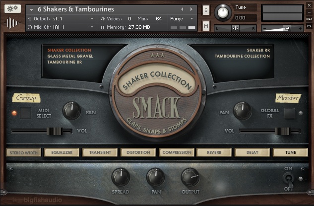 Big Fish Audio Smack - User Interface 06 - Shakers & Tambourines