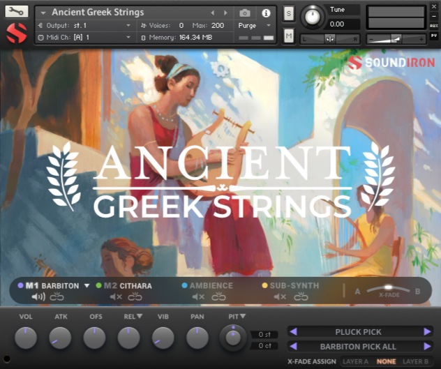 Soundiron Ancient Greek Strings - Main UI