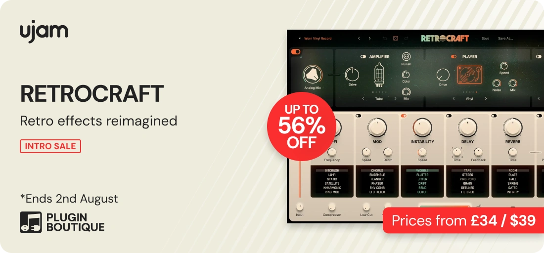 UJAM RETROCRAFT Intro Sale