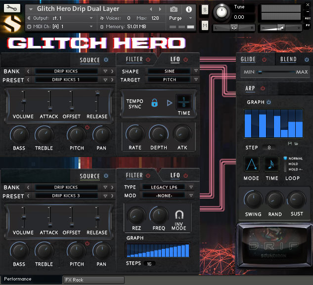 Soundiron Glitch Hero - Filter UI