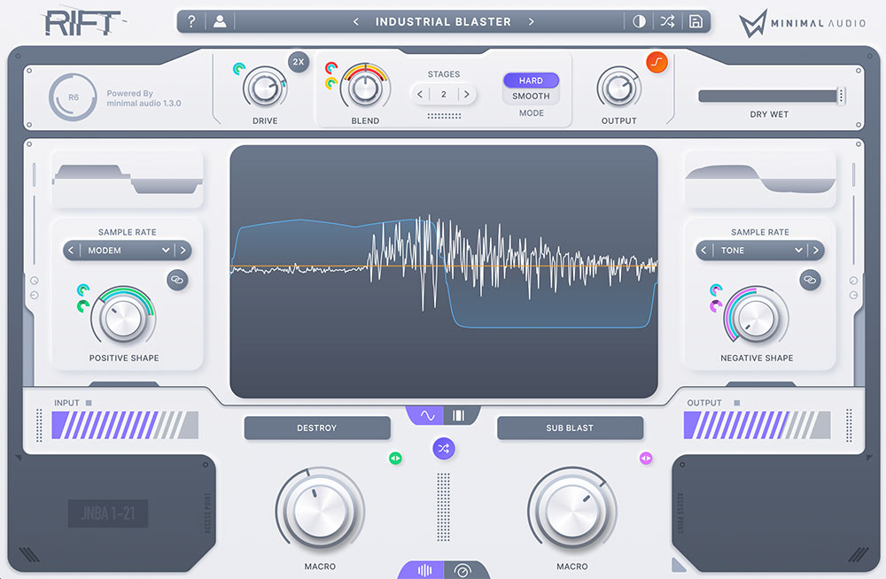 Minimal Audio Rift 2.0 -  Light Mode Play View