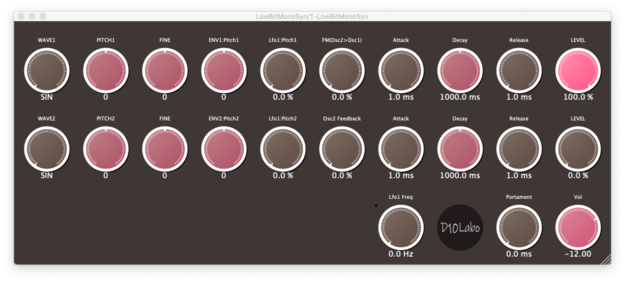 LowBitMonoSyn screenshot