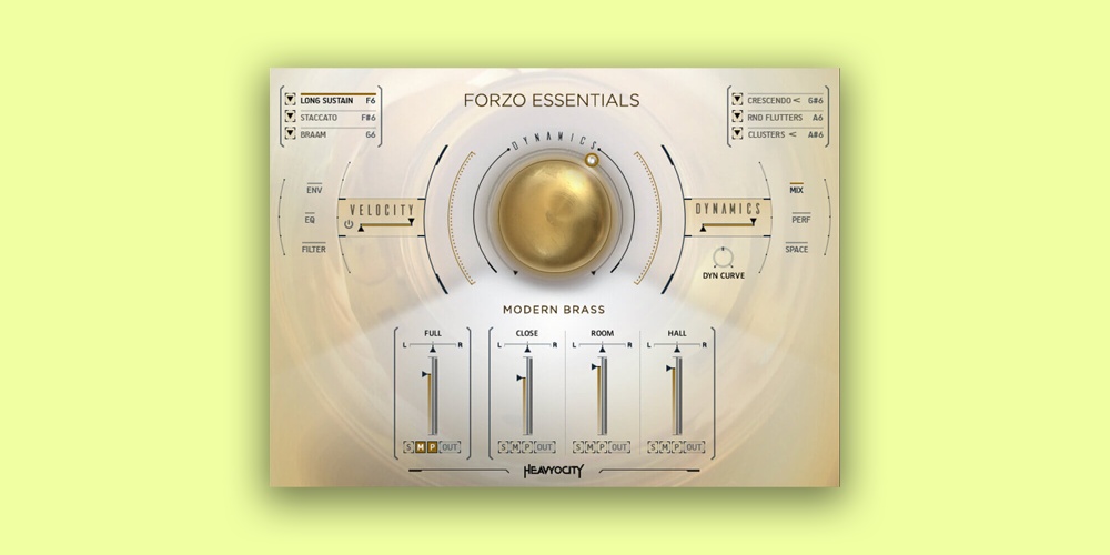 Heavyocity FORZO Essentials - User Interface Main