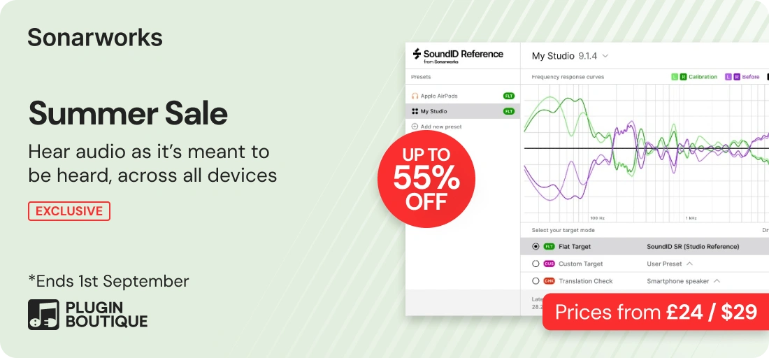 Sonarworks Summer Sale (Exclusive)