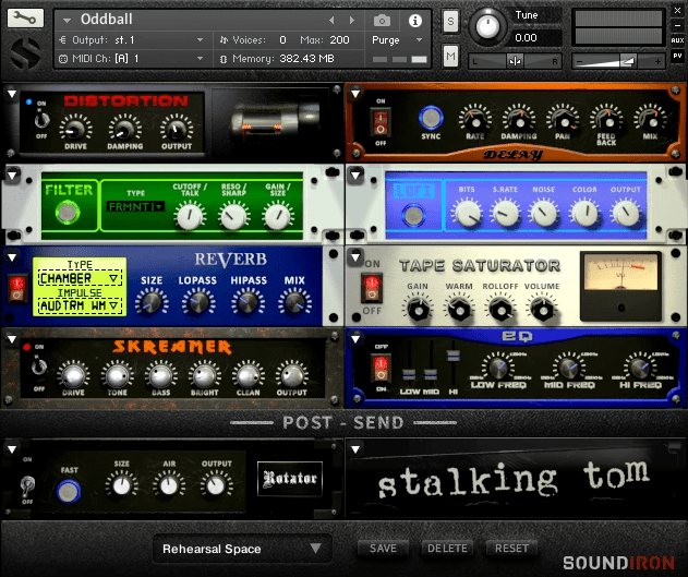 Soundiron Oddball - User Interface - FX