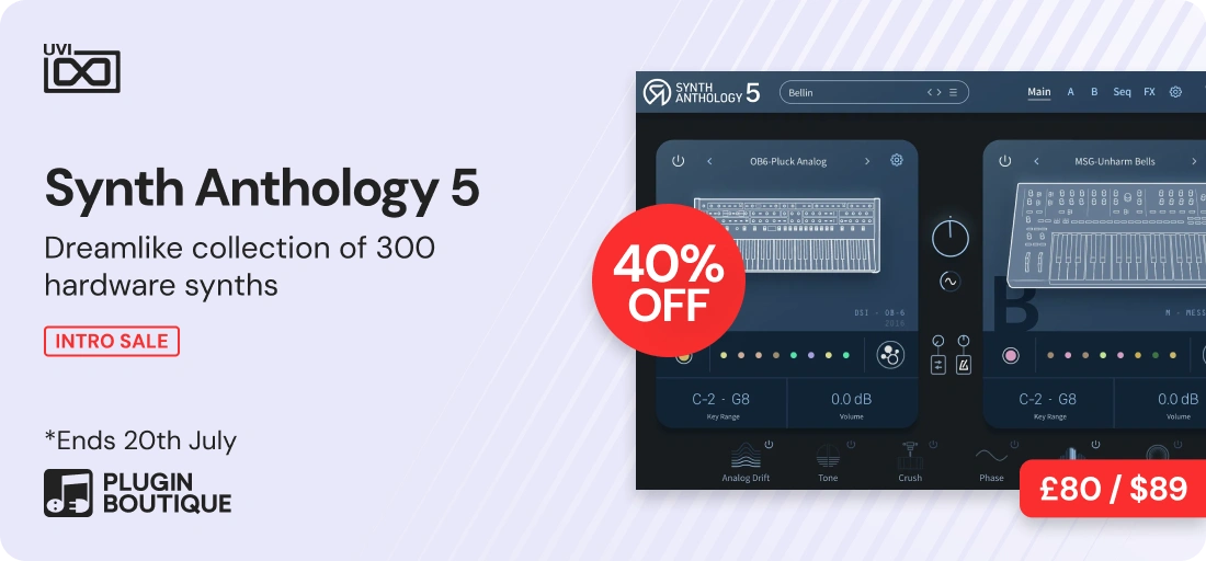 UVI Synth Anthology 5 Intro Sale