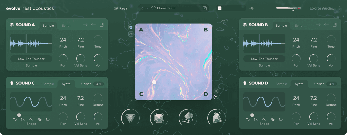 Excite Audio Evolve Nest Acoustics - Main Page