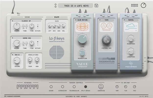 Lofi Keys interface