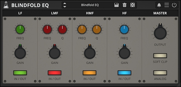 Blindfold EQ interface