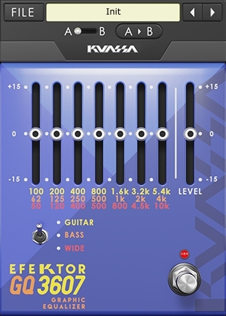 EFEKTOR GQ3607 Graphic Equalizer interface