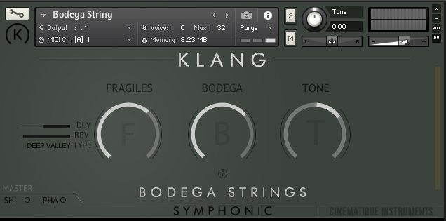 KLANG SYMPHONIC: Bodega Strings