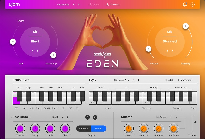 Beatmaker EDEN 2- User Interface
