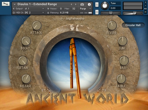 Big Fish Audio Ancient World: Instruments of Antiquity - GUI Image 3
