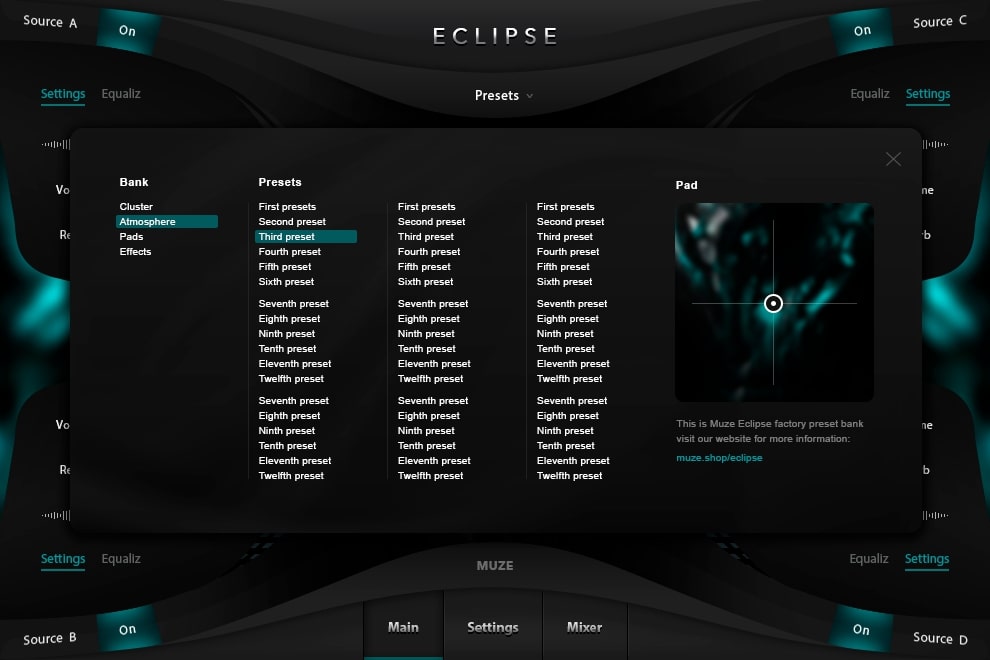 Muze Eclipse - Presets