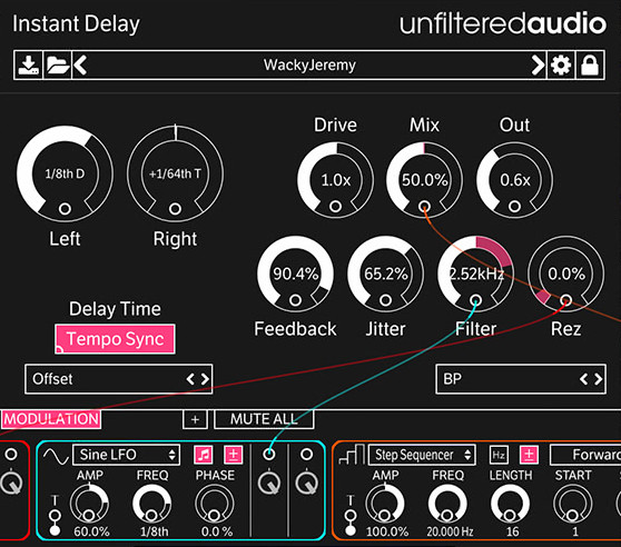 Unfiltered Audio Instant Delay - UI 2