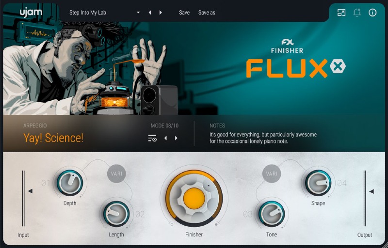 UJAM Finisher FLUXX - User Interface
