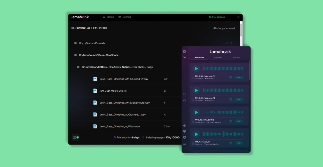 Jamahook Sound Assistant - UI