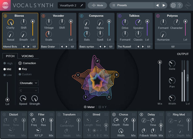 VocalSynth 2 Educational Version interface