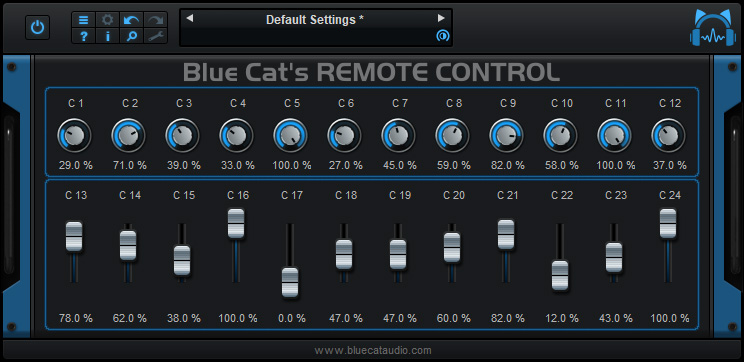 Blue Cat's Remote Control - Faders