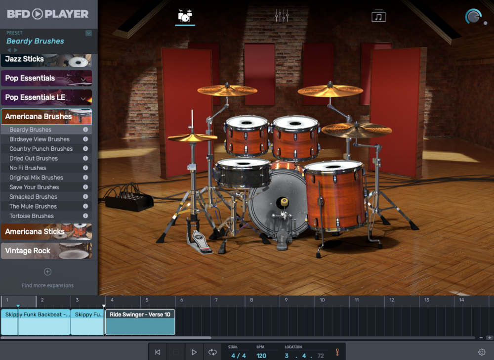 BFD Player Expansion: Americana Brushes - Kit UI