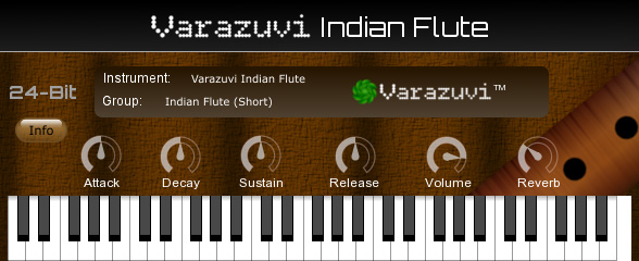 Varazuvi Indian Flute User Interface