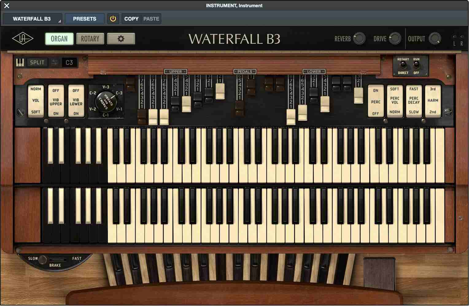 Universal Audio Waterfall B3 Organ