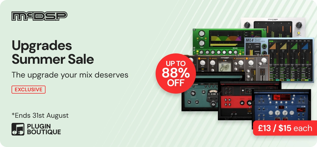 McDSP Upgrades Summer Sale (Exclusive)