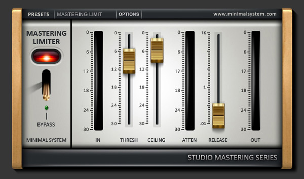 Mastering Limiter User Interface