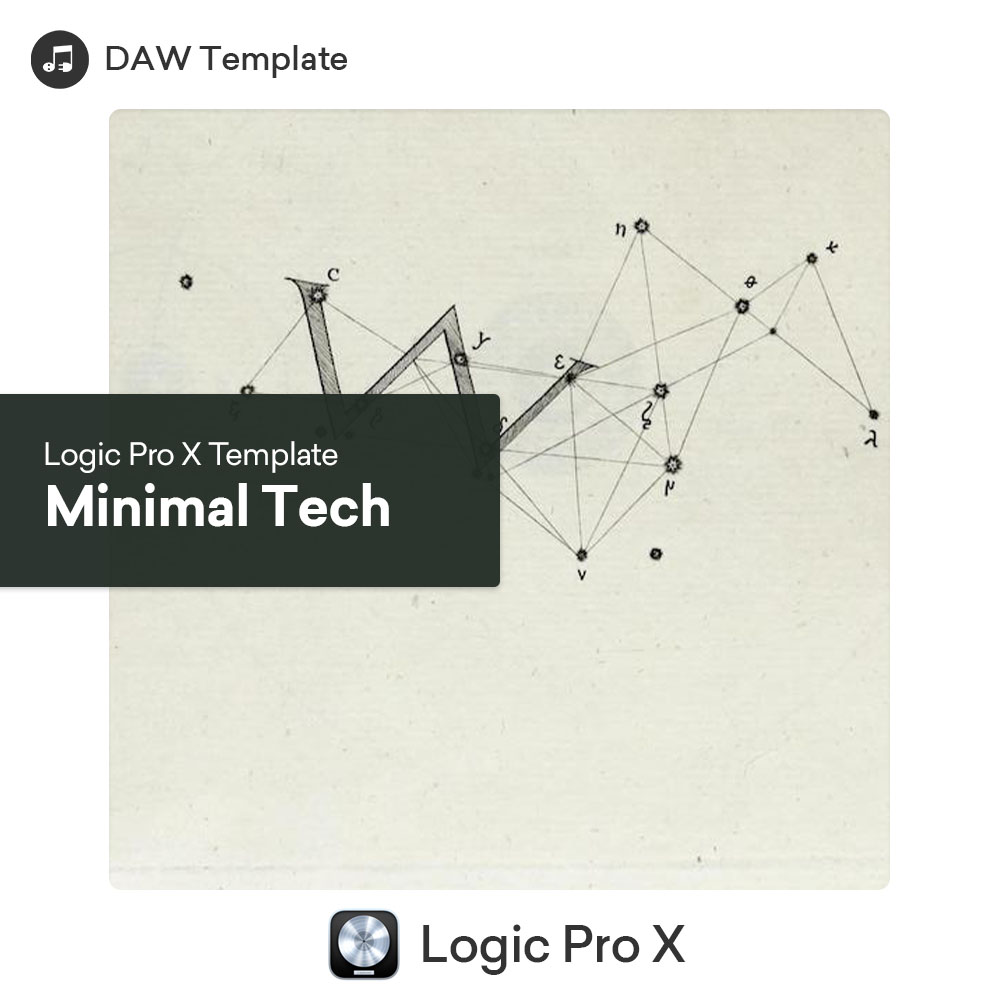 Minimal Tech Logic Pro X Template - Square