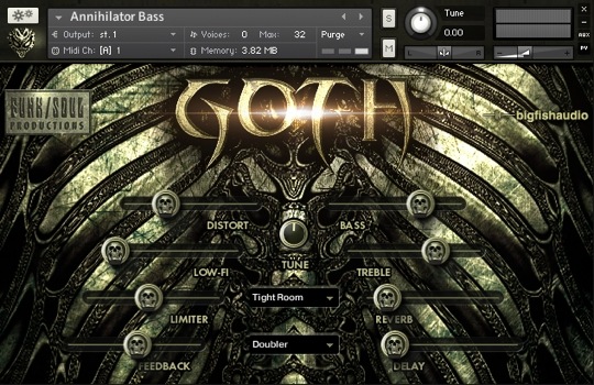 Big Fish Audio GOTH - UI Image 2