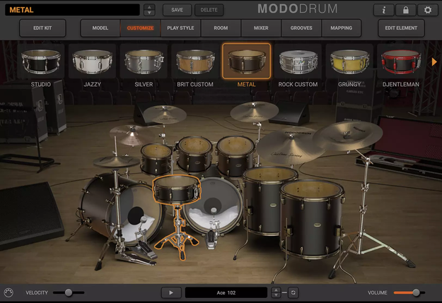MODO DRUM Kit - Metal logo