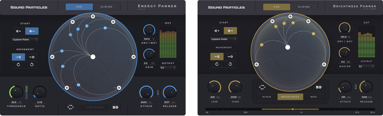 Sound Particles Panner Collection - User Interfaces 2