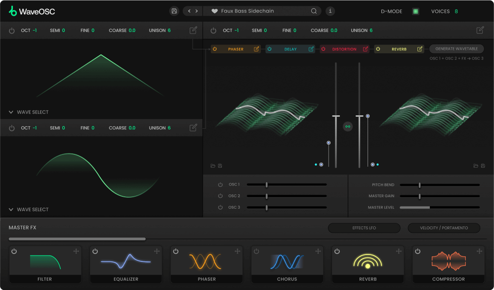Plugin Boutique WaveOSC - User Interface