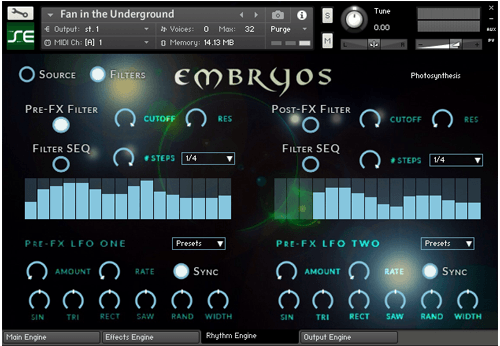 Loot Audio - Soundethers: Embryos Main GUI