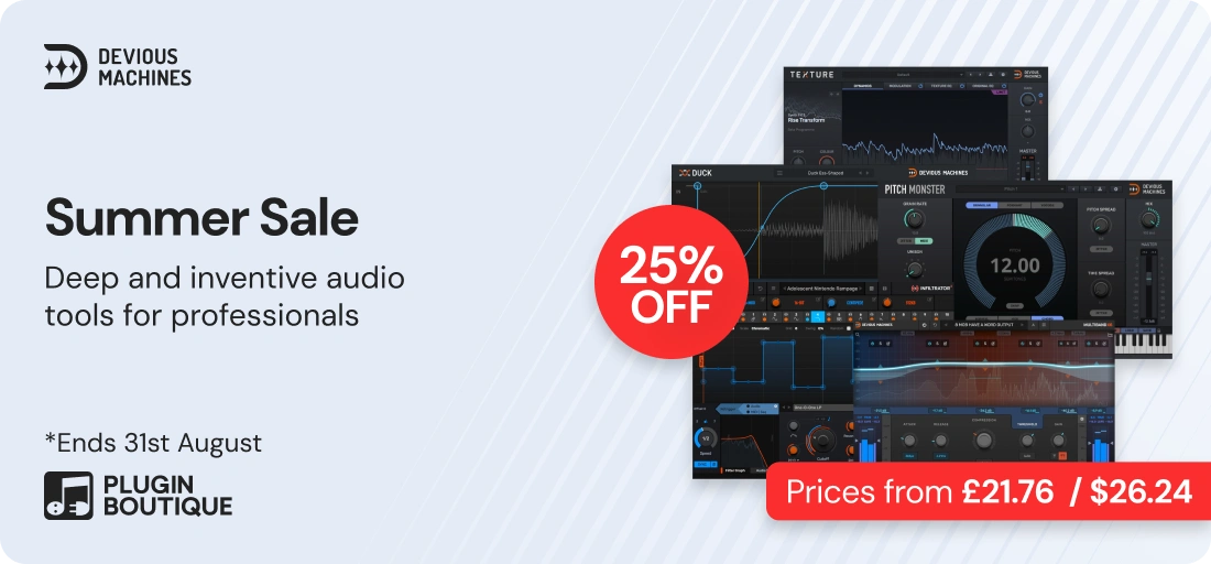 Devious Machines Summer Sale