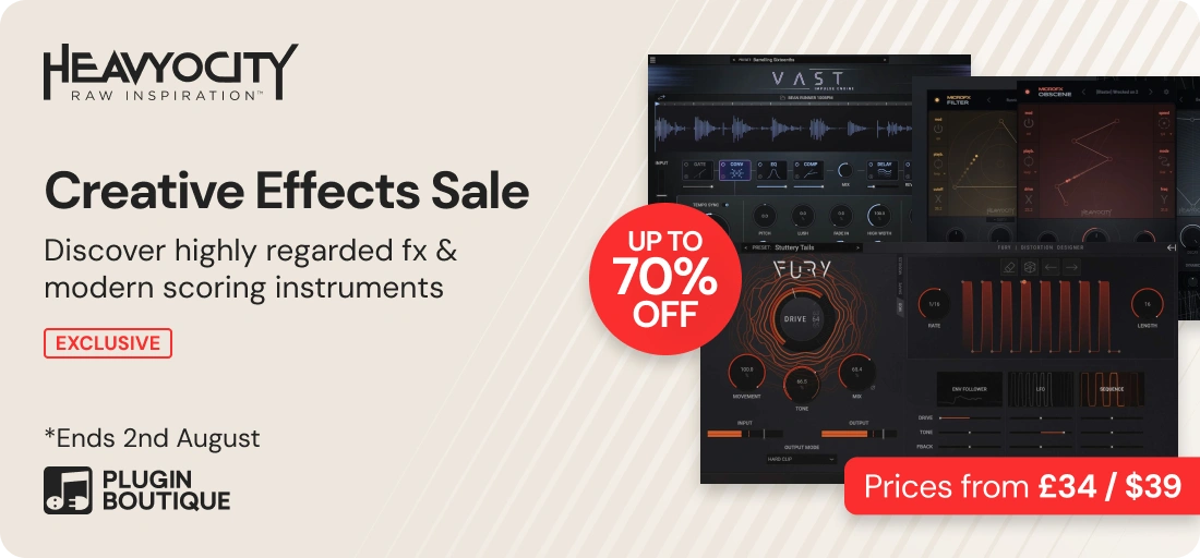 Heavyocity Creative Effects Sale (Exclusive)