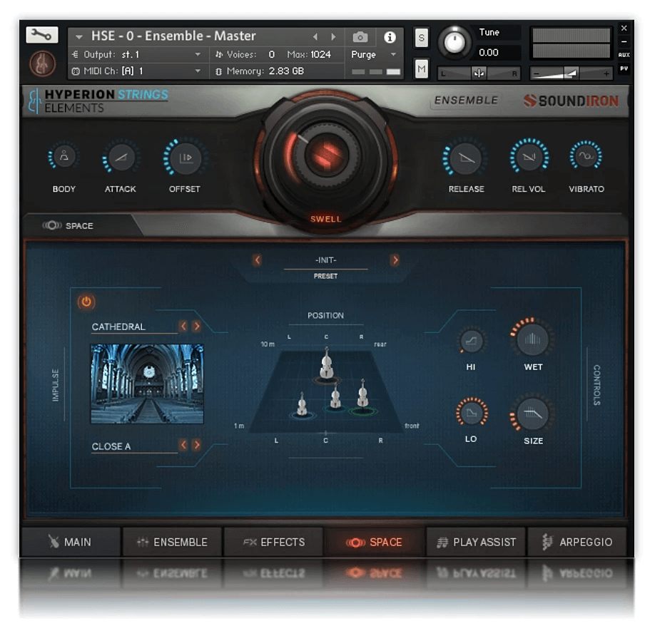 Hyerion Strings Elements - User Interface 2